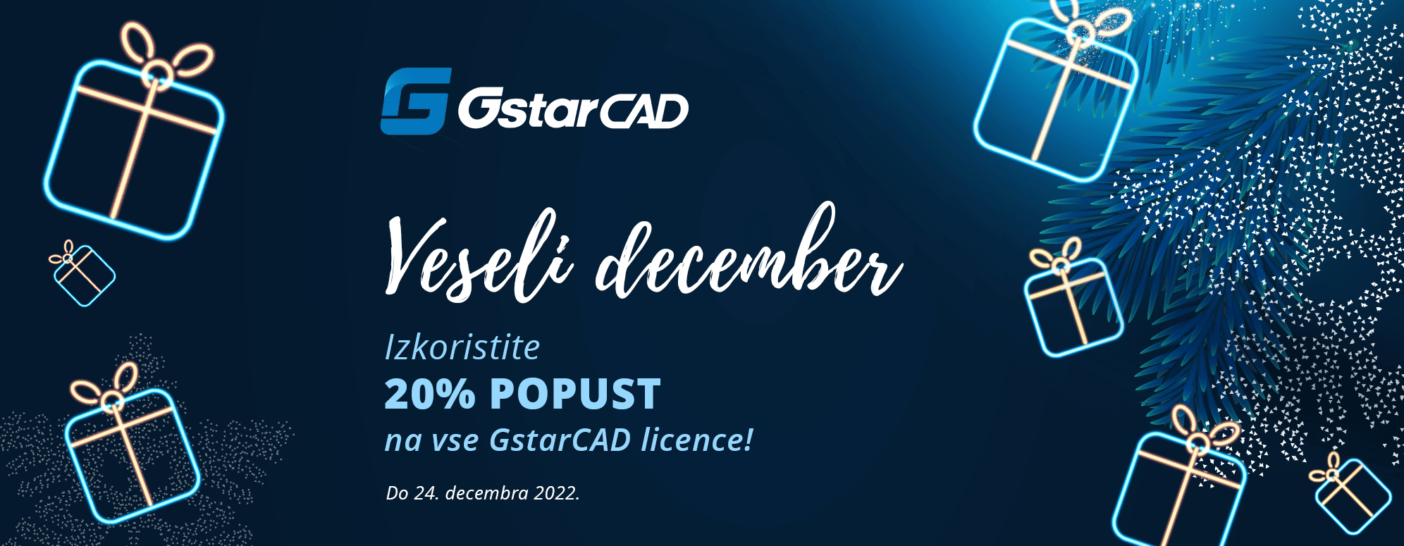 Gstarcad - Veseli December Promocija